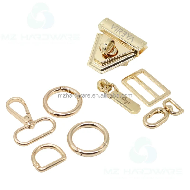 MZhardware High Quality Vintage Style Luggage Hardware Accessories DIY Handmade Bag Lock Buckle Mortise Twist Locks