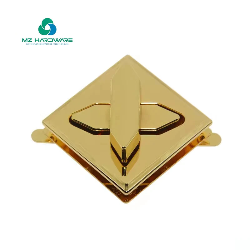 Wholesale Price Hardware Handbag Bag Fashion Handbag Fitting Accessories Square Shape Bag Lock Handbag Turn Lock