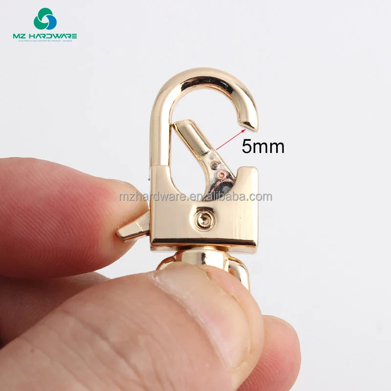 MZ Zinc Alloy Metal Swivel Snap Hook Plated Swivel Eye Bolt Trigger Snap Clips & Pet Snap Hook for Handbags and Luggage