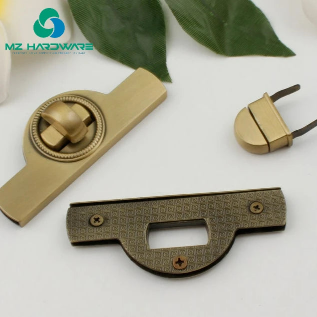 High Quality Silver Bag Lock Accessories Twist Turn Clasp for DIY Crafts Hardware Bags Accessory