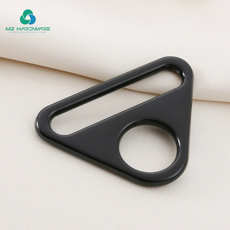 Various Size Metal Triangle Ring Buckle Zinc Sliders Bag Accessories Square D Ring Plated Clip Plate for Luggage Accessories