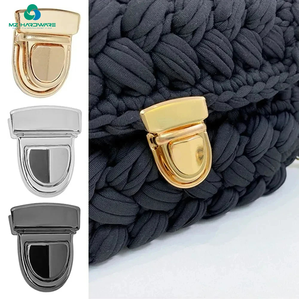 MZhardware Metal Locks Bag Clasp for Handbags Shoulder Bag Purse Totes Closures Snap Clasps DIY Craft Bag Accessories