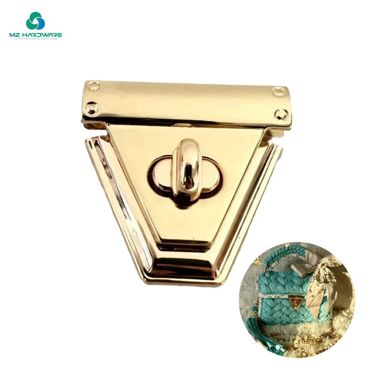 Zinc Alloy DIY Handbag Lock for Crochet Bag Plug Lock for Knitted Bag Frame Purses Handbags Lock Accessories Hardware for Bags