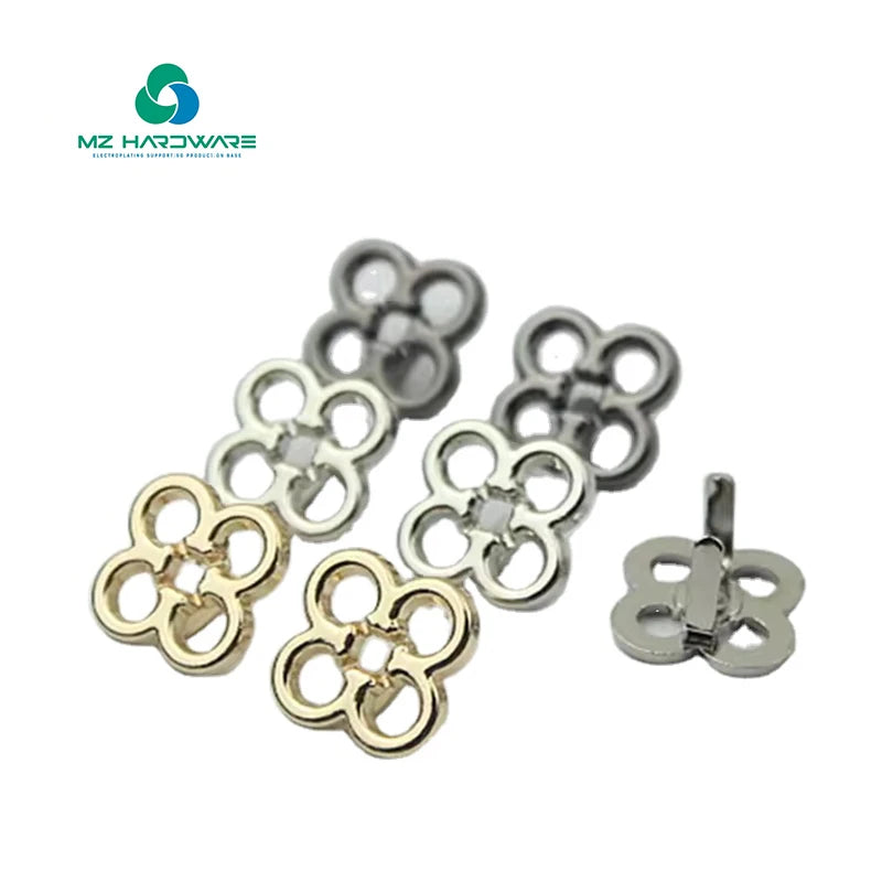 Wholesale Metal Flower Shape Decorated Buckle Accessories Small Flower Shoes Clasp Metal Bag Shoes Accessories