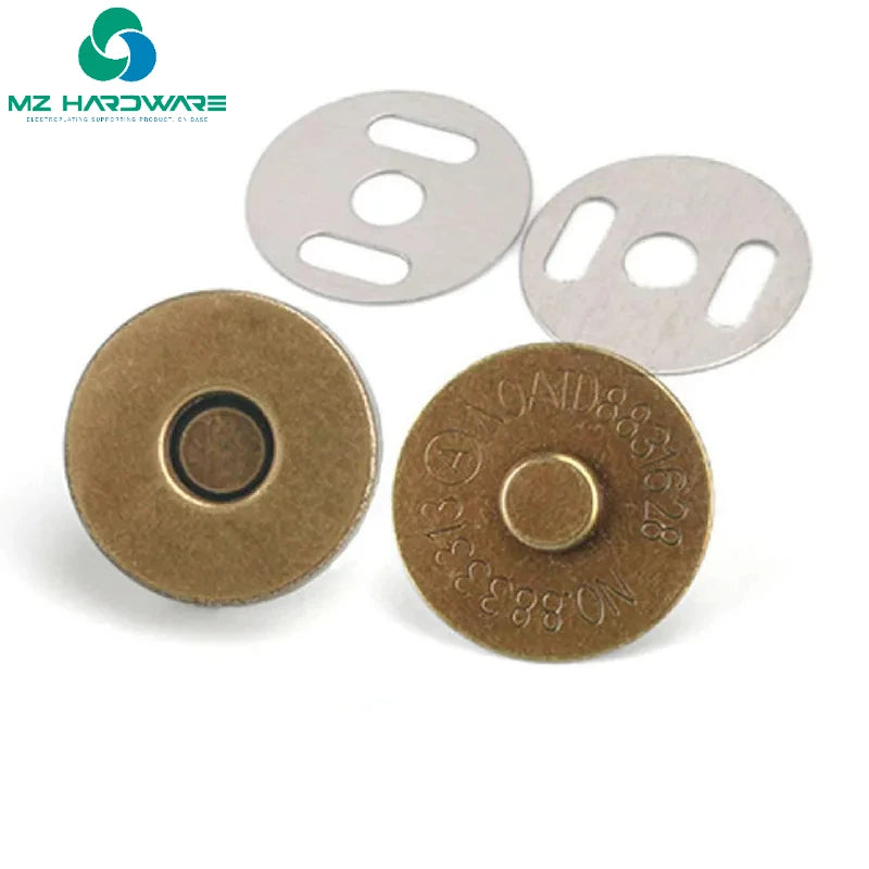 MZhardware 14mm 18mm Magnetic Snap Fasteners Clasps Buttons Handbag Purse Wallet Craft Bags Parts Accessories Adsorption