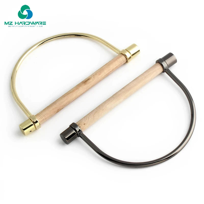 MZhardware High-Grade Women Wallet D-Shaped Replacement Metal Handbag Handles Other Bag Parts & Accessories