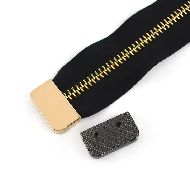 Hot Selling Handbag Accessories Bag Zipper Clip Buckle Zipper End Plug Leather Bag Metal Clips