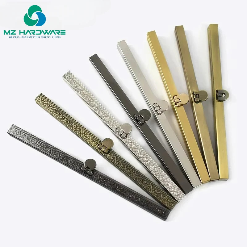 MZhardware 12.5/14/19cm Metal Wallet Frame Locks Coins Buckles Purse Kiss Lock Clasp DIY Bag Parts Hardware Decor Accessories