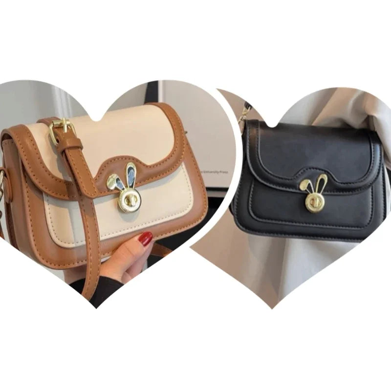 Metal Bag Lock Twist Turn Lock Buckles Accessories for Leather Diy Accessories New Design Rabbit Ears Shape Handbag
