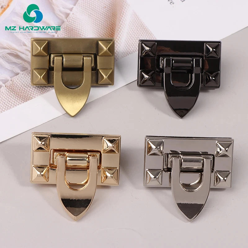 MZhardware Wholesale Metal Turn Twist Lock Buckles for DIY Women Handbag Bag Purse Hardware Closure Clasp Bags Parts Accessories