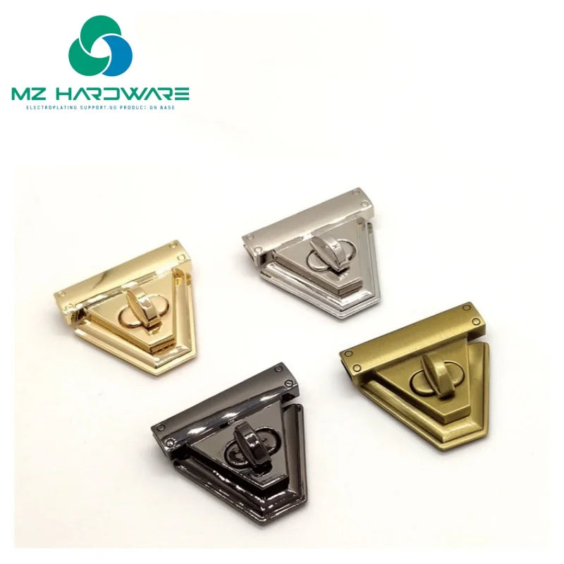 Purse Thumb Lock Closure Latches Alloy Turn Locks Hardware Fastener for DIY Craft Making Wallet Handbag Twist Clasp Closures