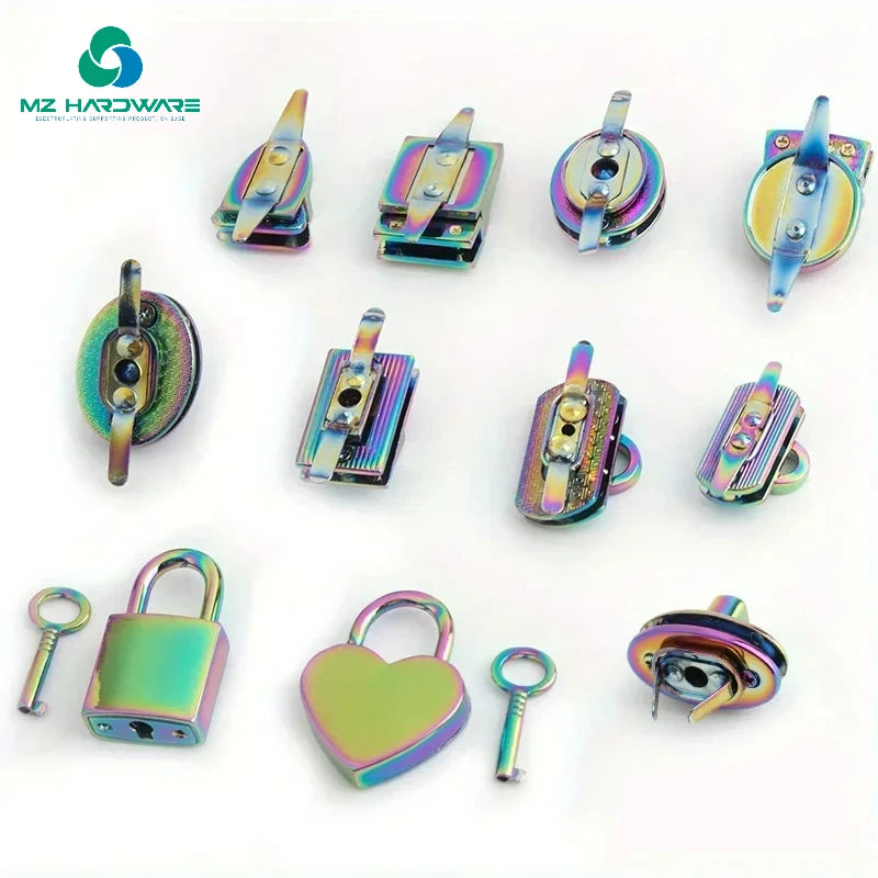 MZhardware Factory Wholesale Price Golden Oval Bag Lock Twist Lock for Female Handbags