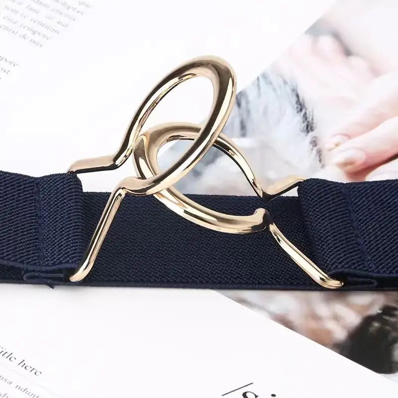 Metal Interlock Buckle 50mm Gold Front Closure Buckle for Belt  Interlocked Belt Buckle,Plating for Handbag Making