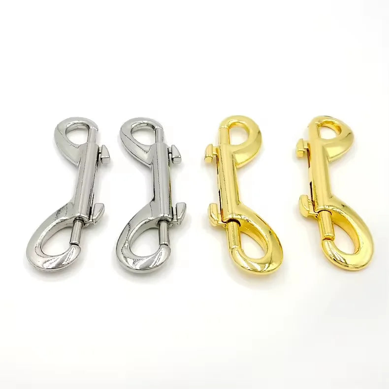 High Quality Zinc Alloy Steel Double Eye Snaps Double-Ended Portable Bag Hanger Pet Bag Accessory Hardware for Decorations