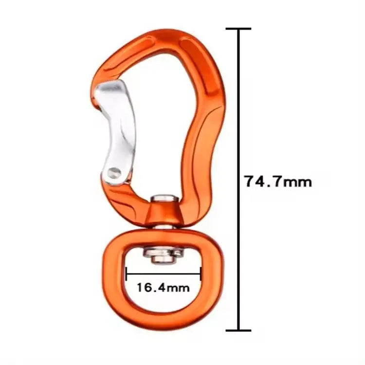 Swivel Carabiner Clips Corrosion-Resistant Lightweight Eco-friendly Material Ideal for Outdoor Sports Hiking Camping Fishing