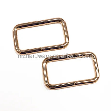 MZ Luxury 1 Inch 25mm Rectangle Ring Connectors Zinc Alloy Square Rings for Handbag Buckle Handbag Accessories Hardware