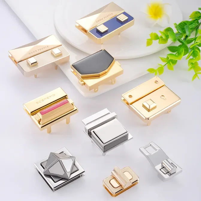 Wholesale Price Bag Hardware Twist Lock Buckle Twist Turn Lock Accessories Metal Lock for Handbag