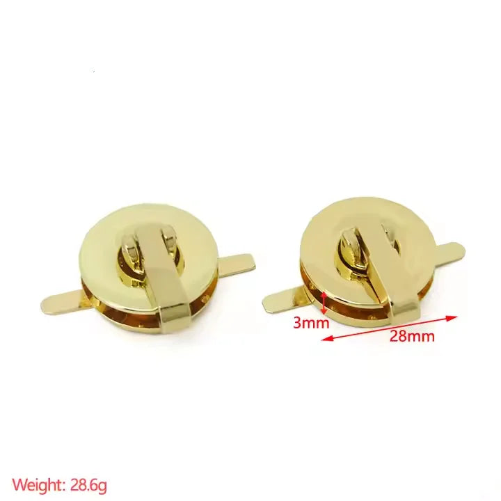 MZ Handbag Hardware Accessories Rectangle Handbag Turn Lock Push Lock Twist Lock Hardware for Handbags