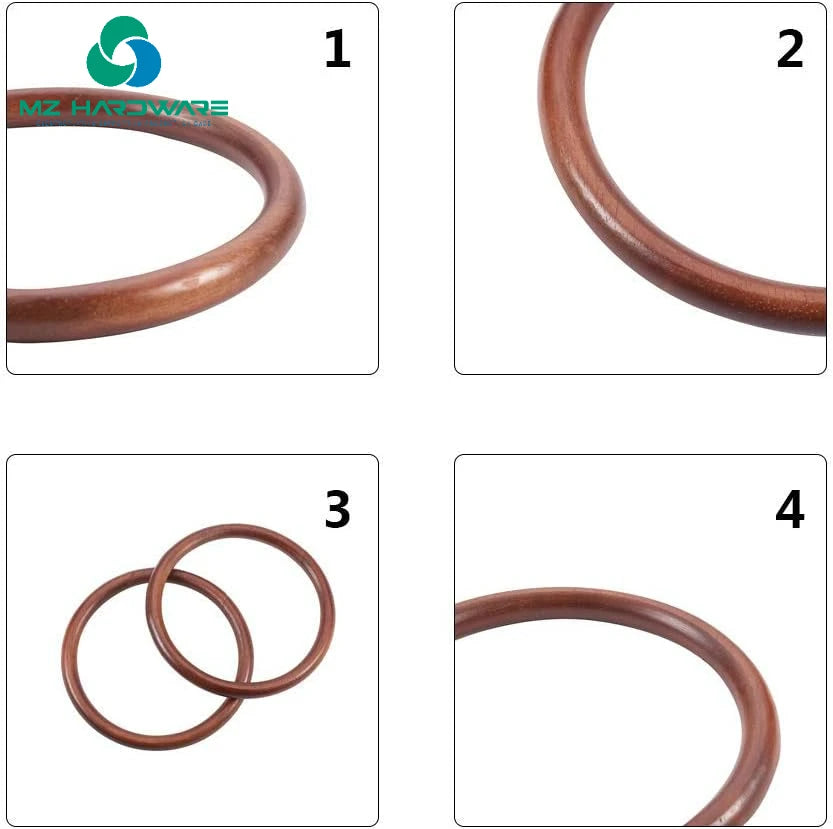 MZ DIY Bracelet Wooden Handle Circle Wooden Handle Luggage Accessories High Quality Wooden Handle for Weaving DIY Handmade Bag