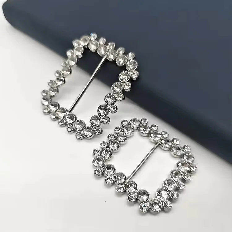 New Style Metal Slider Buckle Western Rhinestone Belt Buckles Metal Buckles for Strapping