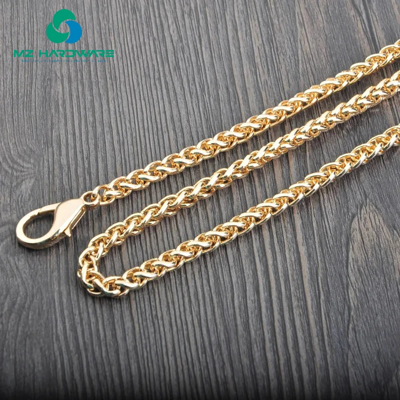 MZhardware Metal Replacement Purse Chain Shoulder Crossbody Bag Strap for Cluth Bag, Small Handbag Handle