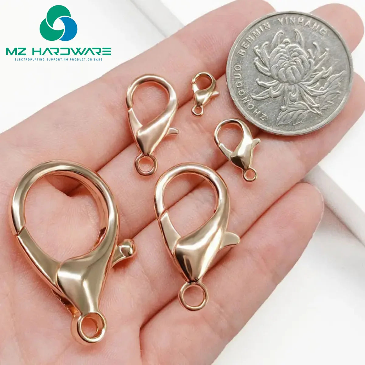 Stainless Steel Accessories Lobster Claw Clasp Snap Hook Keychain Snap Swivel Key Ring Hooks Bag Parts