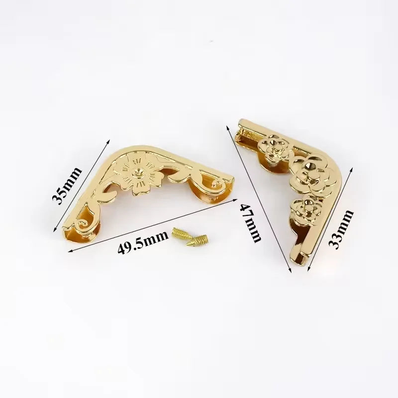 MZ Luxury Waterproof Notebook Bag Corner Protectors Decorative Metal Book Protectors for Book Corner Protection