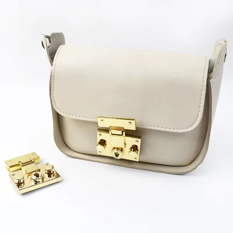 Most Popular Lock for Handbag Metal Bag Accessories Lock Square Turn Twist Locks Handbag Hardware