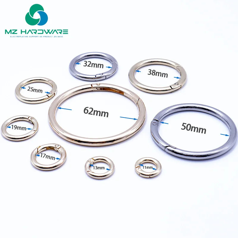 O Ring DIY Spring Ring Handmade Bags Connect Clasp Hook Zinc Alloy Factory Round Ring for Bag Chain Keychain Accessories