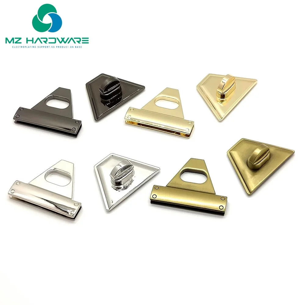 Purse Thumb Lock Closure Latches Alloy Turn Locks Hardware Fastener for DIY Craft Making Wallet Handbag Twist Clasp Closures