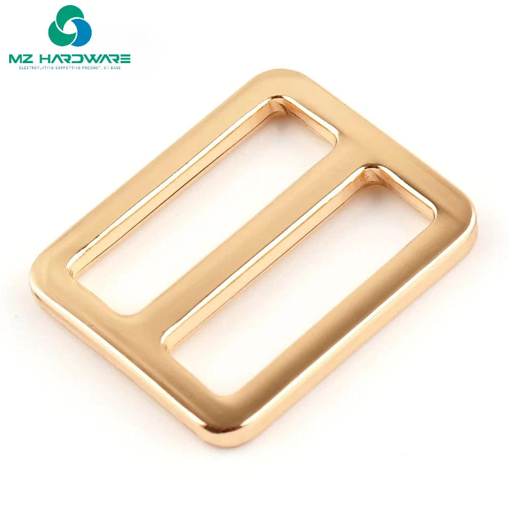 MZ Metal Tri Glide Buckle 25/38mm Flat Adjuster Slide Purse Buckles DIY Bag Luggage Strap Webbing Accessory