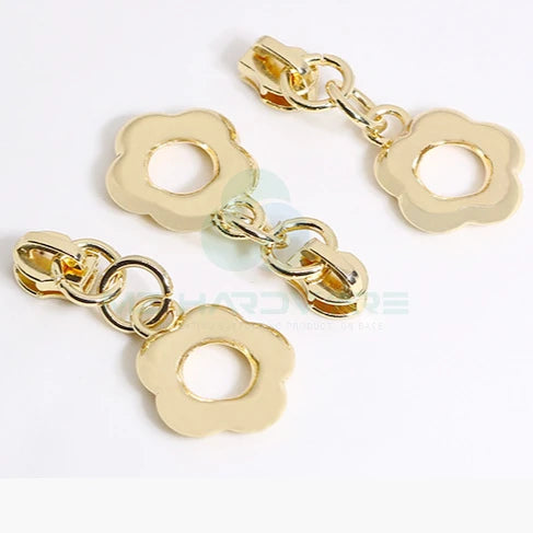 MZ Luxury Puller Head 3#5# plum Blossom Zipper Head Luggage Accessories Custom Pull Card Puller Zipper Buckle Zipper Puller