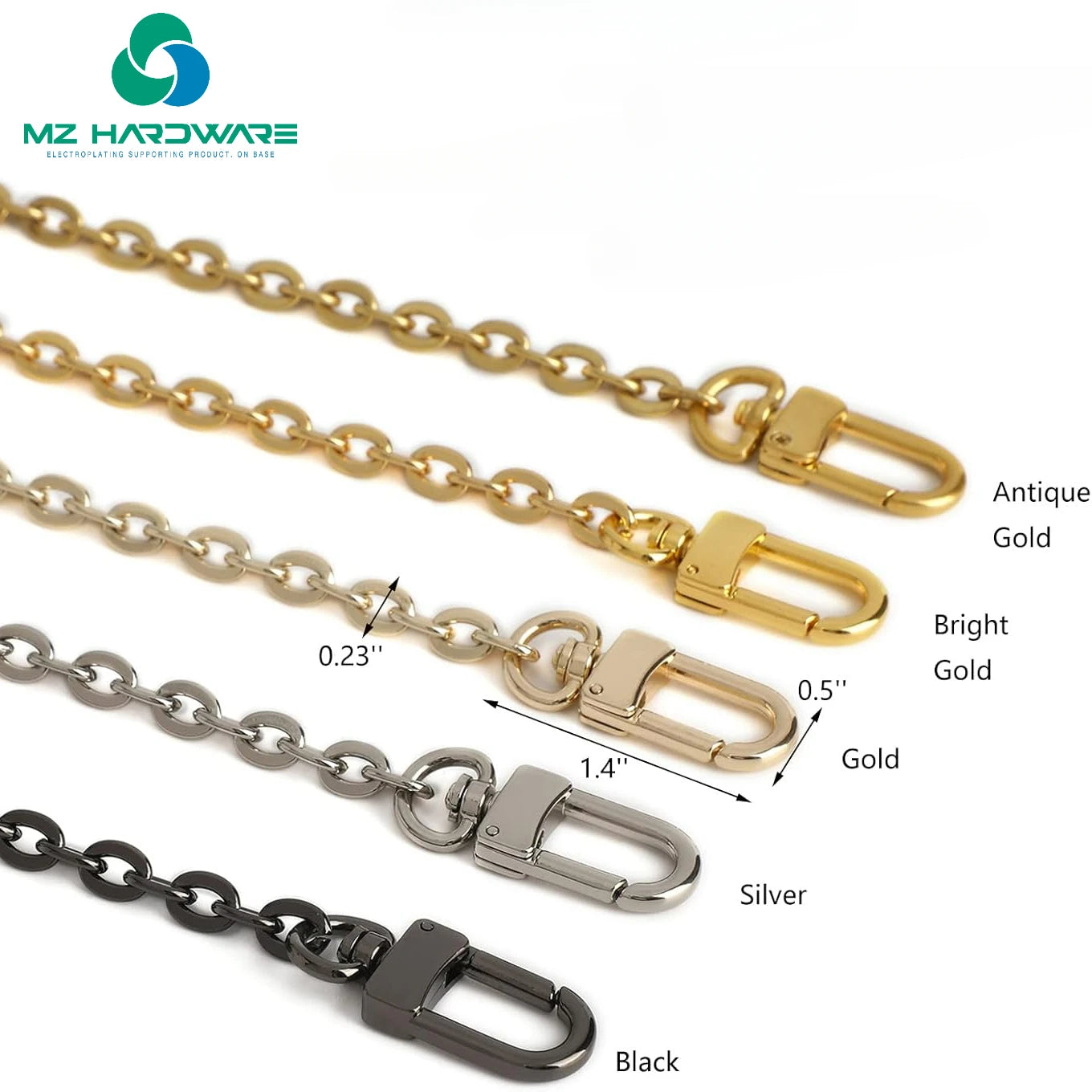 Metal Mini Copper Purse Chain DIY Bag Accessories for Shoulder Crossbody Strap & Charm Decoration