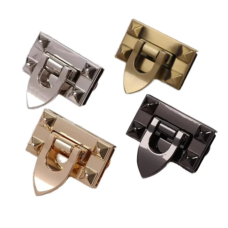 MZhardware Wholesale Metal Turn Twist Lock Buckles for DIY Women Handbag Bag Purse Hardware Closure Clasp Bags Parts Accessories