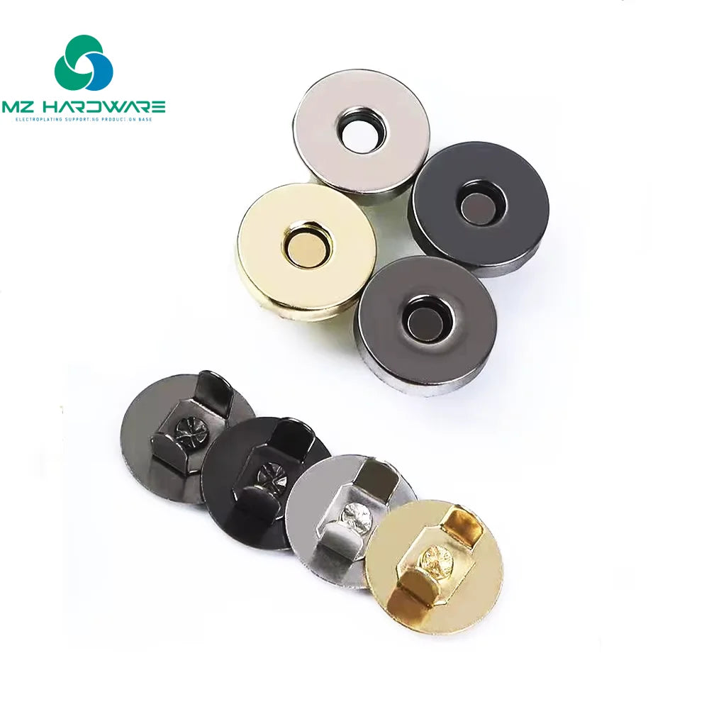 High Quality Brass Spring Press Popper Studs Magnetic Snap Buttons for Garment Accessories Buckles and Bag Fasteners