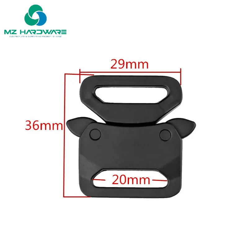 MZhardware 25mm Metal Quick Side Release BucklesBag Strap Adjuster Clasps Belt Safety Clip Hooks DIY Outdoor Luggage Accessories