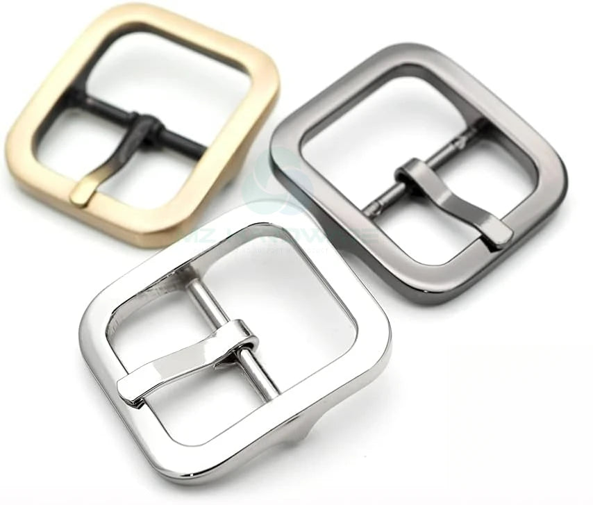 MZhardware High Quality Metal Steel Belt Buckle Single Prong Square Center Bar for Men's Special Bag Parts Accessories