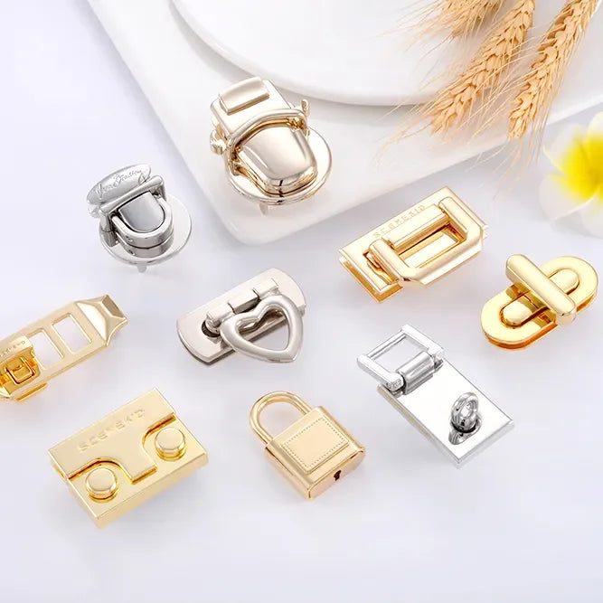 Wholesale Price Bag Hardware Twist Lock Buckle Twist Turn Lock Accessories Metal Lock for Handbag