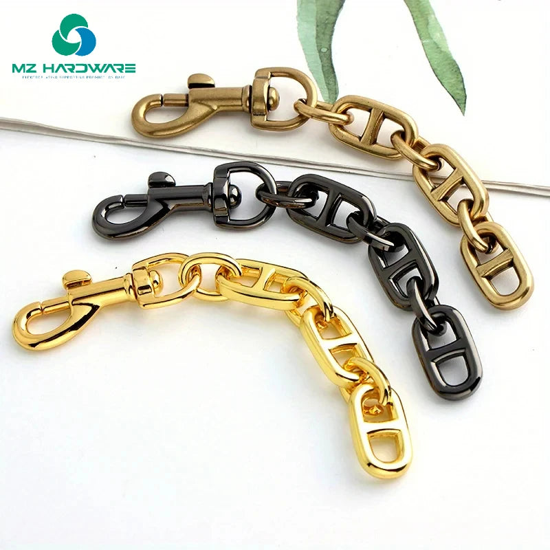 MZhardware Tote Bag with Extension Chain Crossbody Bag Metal Shoulder Strap Chain Clutch Bag Replacement with  Chain Accessories