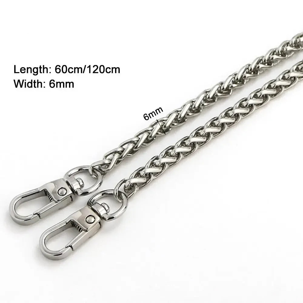 MZhardware Women Gold Metal Handbag Bag Accessory Chain Strap Chains for Jewelry Making Findings Bag Chain Strap