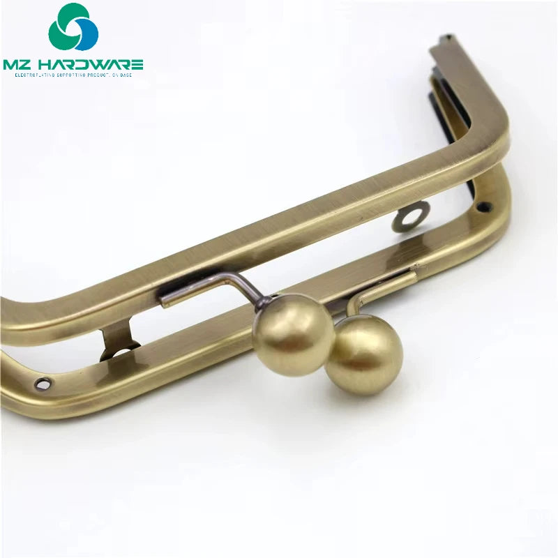 MZhardware 14Cm Bag Accessories Screw Purse Frame for Women Handle Clutch DIY Metal Kiss Clasp Lock Hardware