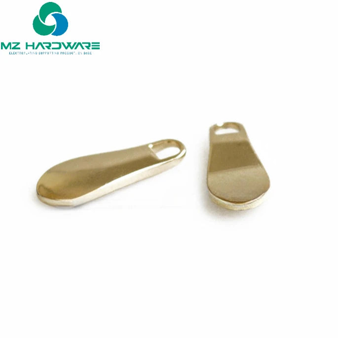 MZhardware Metal Pull Tab Luggage Hardware Accessories Pull Tab Gold Pull Brand Spoon Shape Supports Custom logo