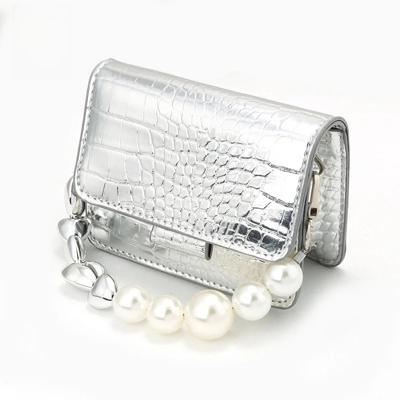 MZhardware Pearl Purse Chain Extender Bag Strap Extension Purse Strap Adjustable Replacement for Women Purse Bag Making Supplies