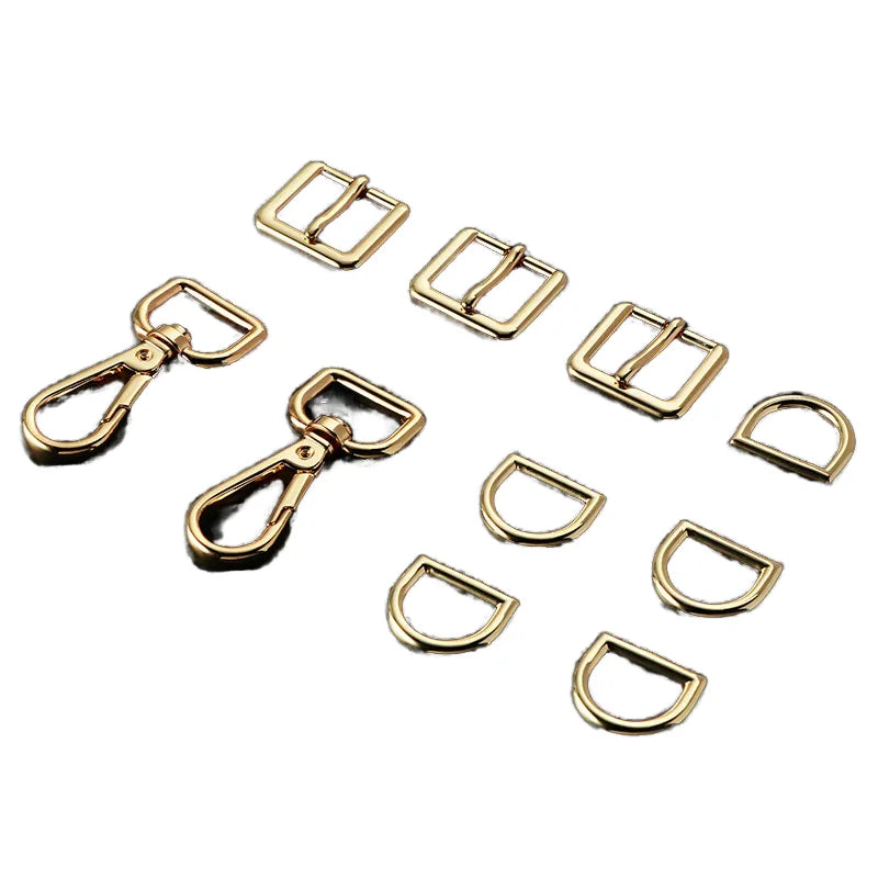 Wholesale Universal Bag Accessories Metal Tri-Glide Buckle Rectangle Adjuster Pin Buckle D Ring Belt Backpack Bag Strap Hardware