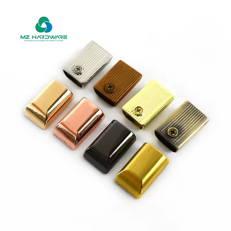 Wholesale Price Metal Zipper End Bags Hardware Accessories Metal Zipper Puller Strap End Purse Clasp Metal Clip Handbag Hardware