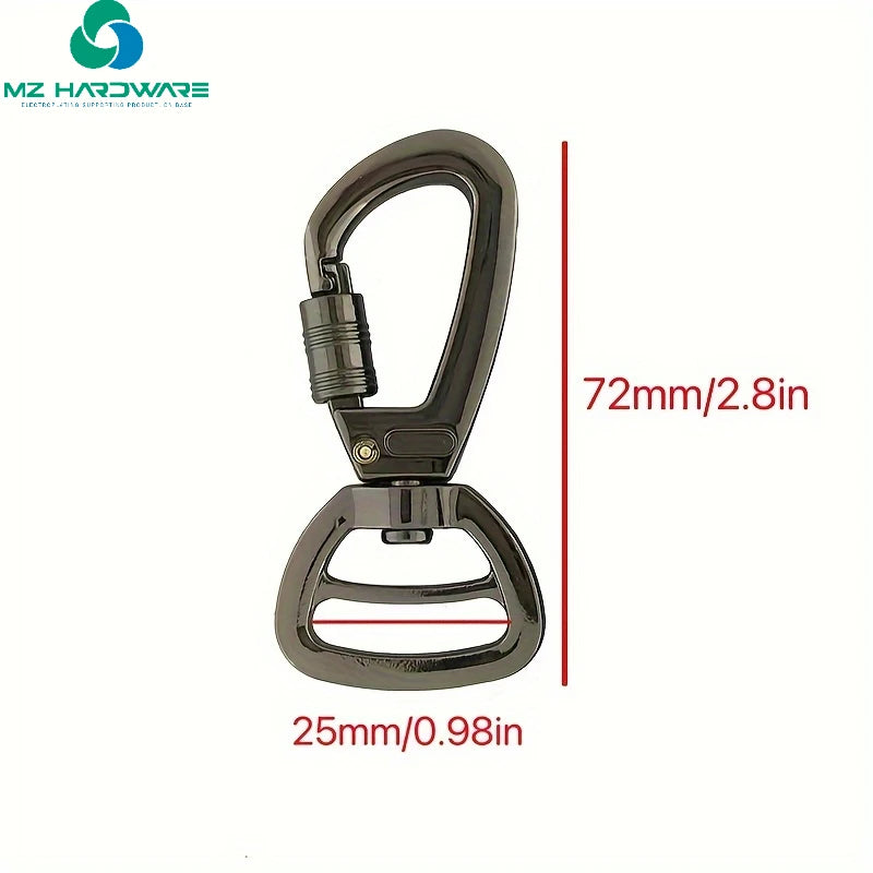 MZ Metal Dog Collar Leash with Swivel Snap Hook Buckle Lobster Clasp for Pet Lead Bags Special Accessory Strap