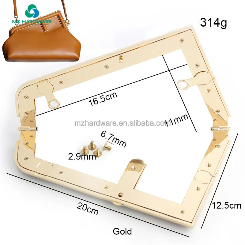 Wholesale Bag Frame Hanger Type  Handle for Handmade Handbag DIY Tote Bag Handle Making