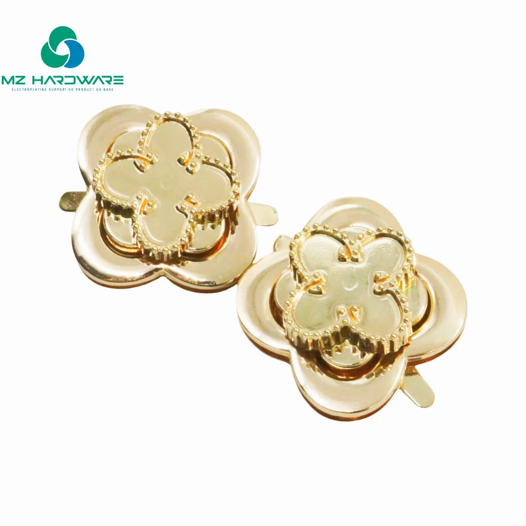 Luxury Custom Women's Handbag Hardware Alloy Metal Bag Clasp and Lock Fitting for Luggage & Suitcase Use