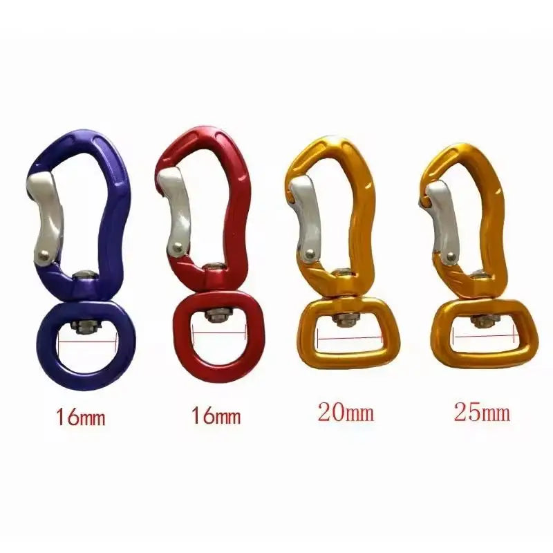Swivel Carabiner Clips Corrosion-Resistant Lightweight Eco-friendly Material Ideal for Outdoor Sports Hiking Camping Fishing