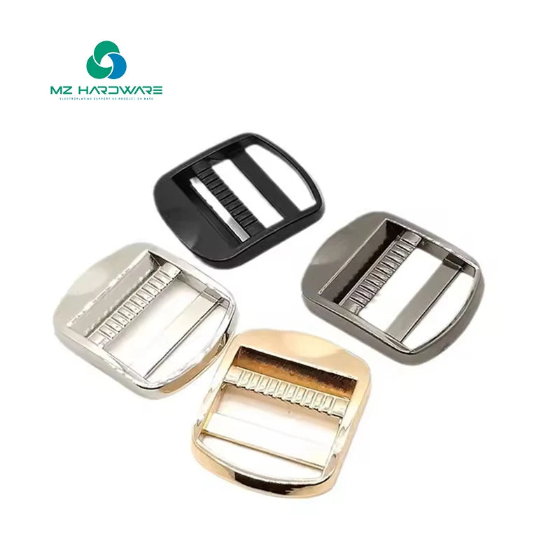 MZhardware Good Quality Belt Bag Webbing Metal Slide Adjustable Buckle Slide Adjustable Metal Buckle for Belt